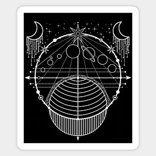 Solar System Goth Design Magnet